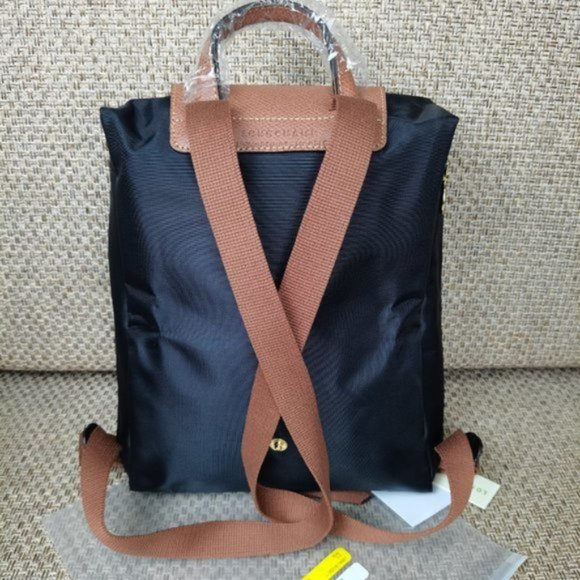 Longchamp Le Pliage Backpack Nylon Black - Picture 3 of 9